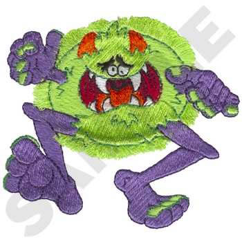 Green Monster Machine Embroidery Design