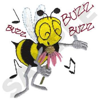 Singing Bee Machine Embroidery Design
