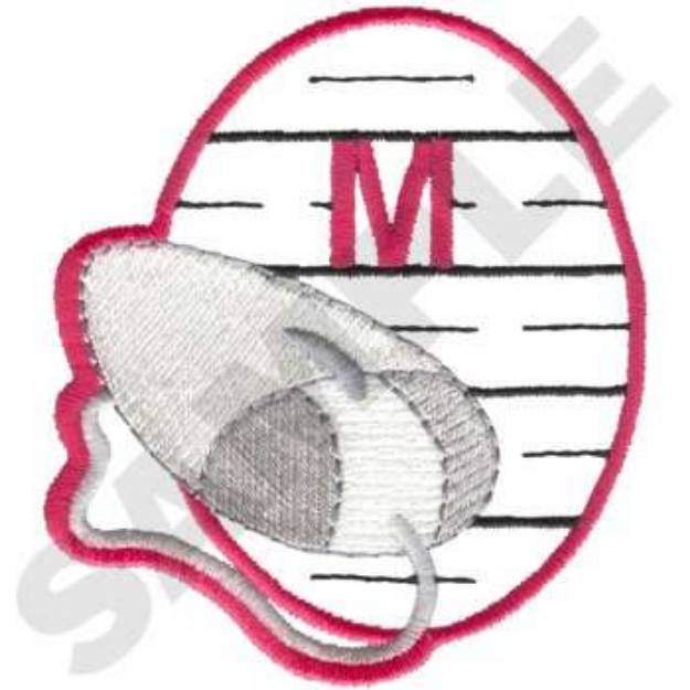 Picture of M Is For Mouse Machine Embroidery Design