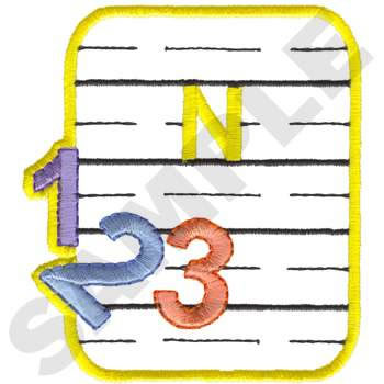 N Is For Numbers Machine Embroidery Design