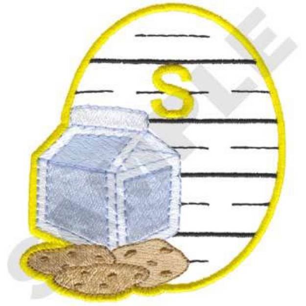 Picture of S Is For Snack Machine Embroidery Design