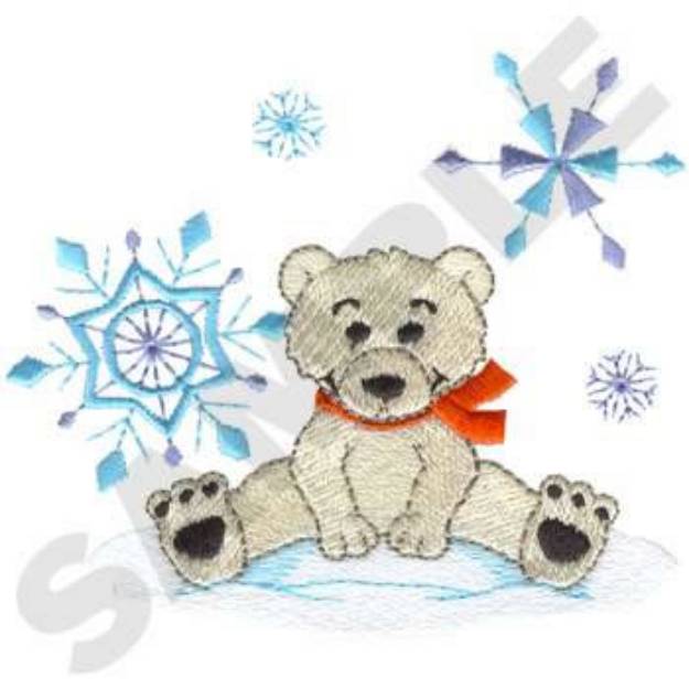 Picture of Polar Bear Machine Embroidery Design