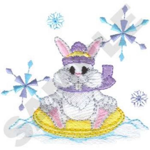 Picture of Arctic Bunny Machine Embroidery Design