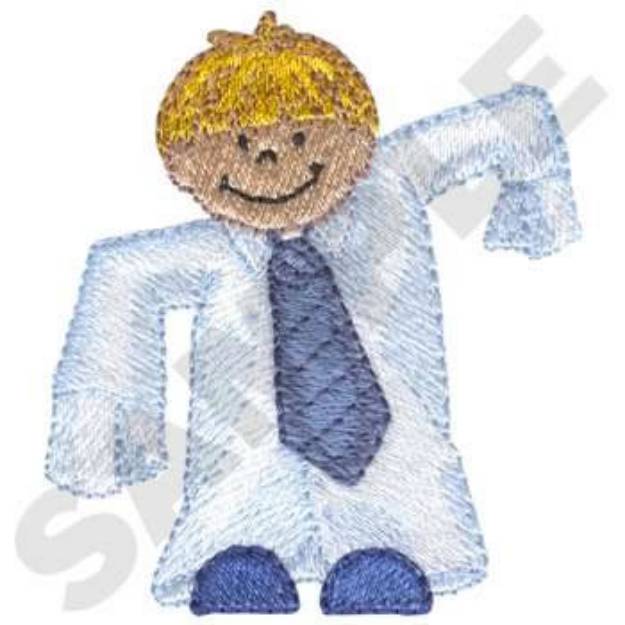 Picture of Little Boy Dress Up Machine Embroidery Design