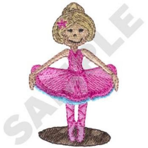 Picture of Little Ballerina Machine Embroidery Design