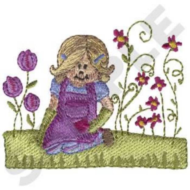 Picture of Little Flower Gardner Machine Embroidery Design