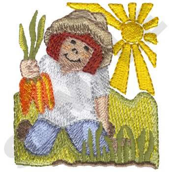 Little Gardener Machine Embroidery Design