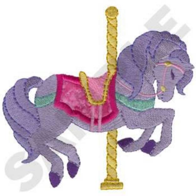 Picture of Carousel Horse Applique Machine Embroidery Design