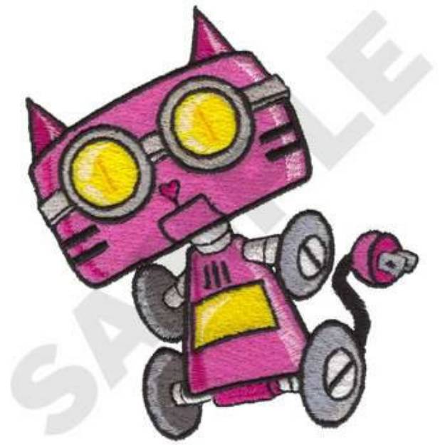 Picture of Robo-Kitty Machine Embroidery Design
