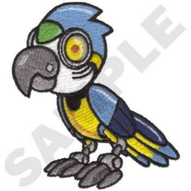Picture of Parrot-bot Machine Embroidery Design