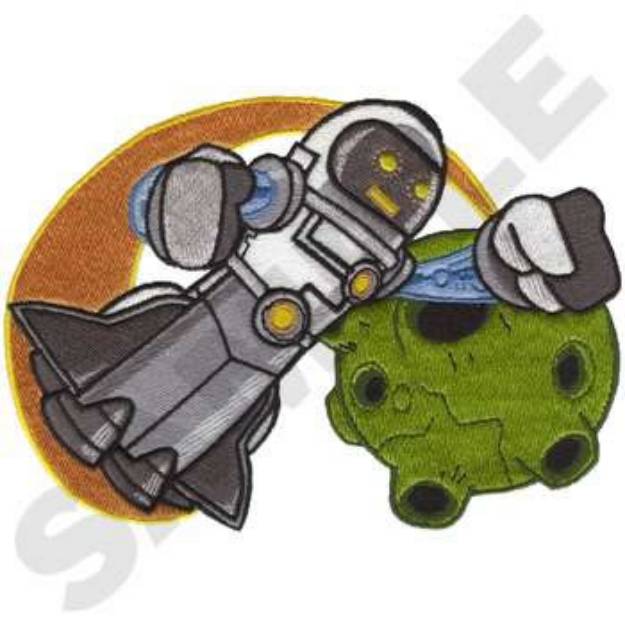 Picture of Shuttle-Bot Machine Embroidery Design