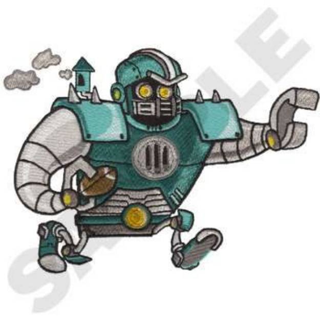 Picture of Touchdown Robot Machine Embroidery Design