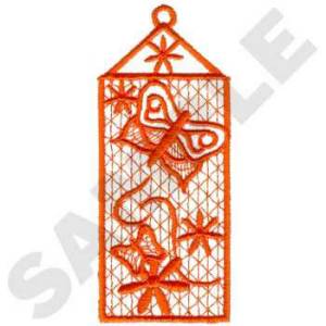 Picture of FSL Butterfly Bookmark Machine Embroidery Design