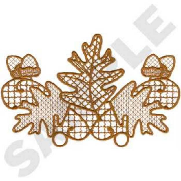 Picture of Acorns & Oak Leaves Machine Embroidery Design