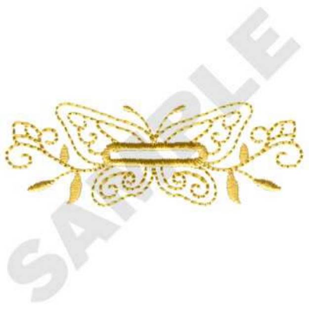 Picture of Butterfly Buttonhole Machine Embroidery Design