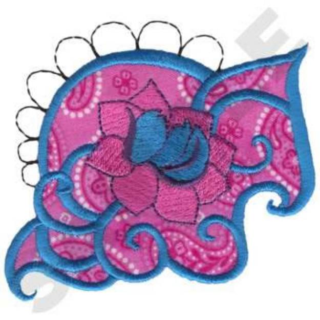 Picture of Scroll Applique Machine Embroidery Design