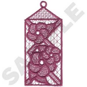 Picture of Floral Bookmark Machine Embroidery Design