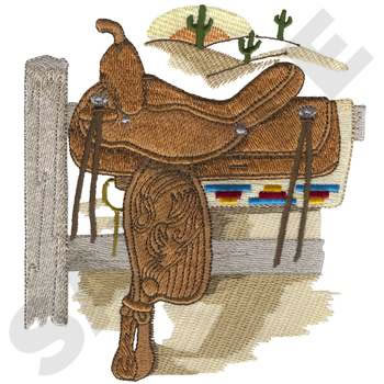 Horse Saddle Machine Embroidery Design