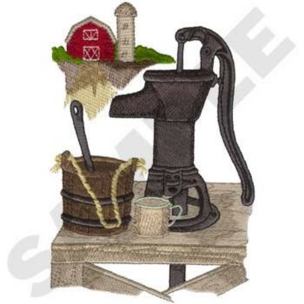 Picture of Water Pump Machine Embroidery Design