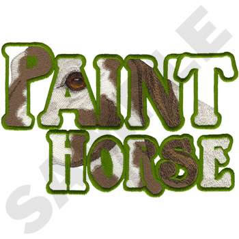 Paint Horse Machine Embroidery Design