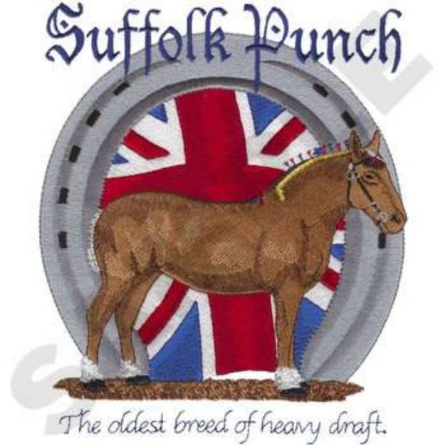 Picture of Suffolk Punch Machine Embroidery Design