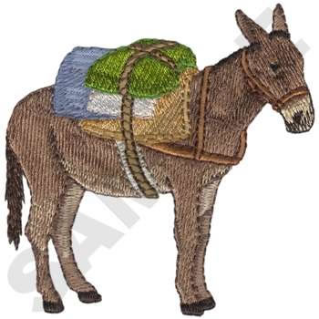 Pack Mule Machine Embroidery Design