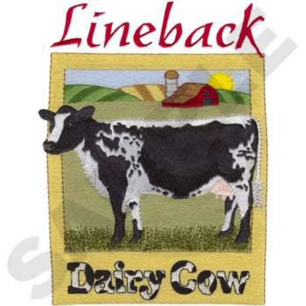 Picture of Dairy Cow Machine Embroidery Design