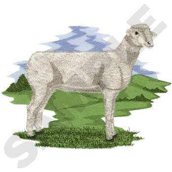 Columbia Sheep Machine Embroidery Design