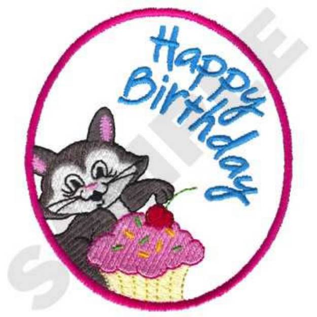 Picture of Birthday Card Machine Embroidery Design