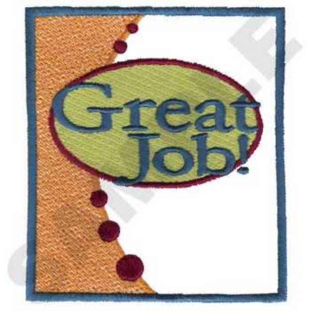 Picture of Great Job Machine Embroidery Design