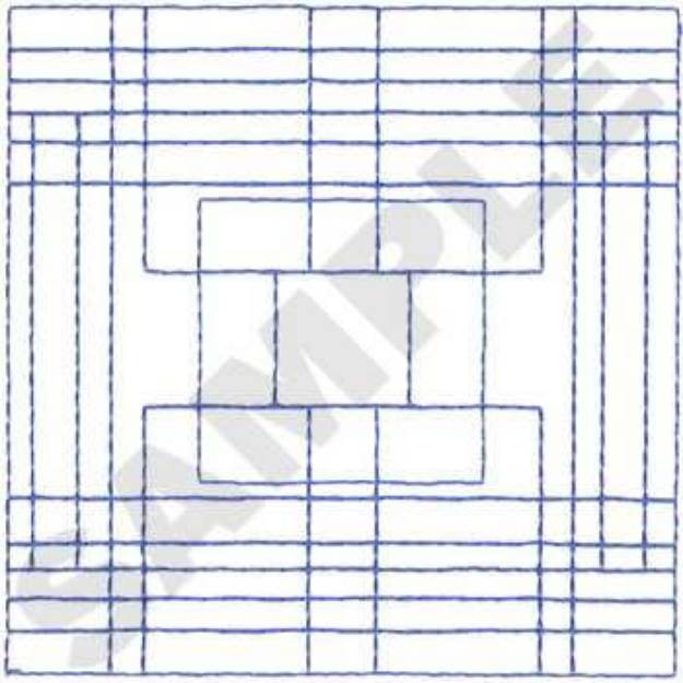 Picture of Squares Quilt Machine Embroidery Design