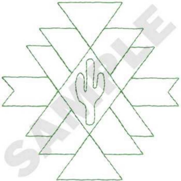 Picture of Southwest Cactus Machine Embroidery Design