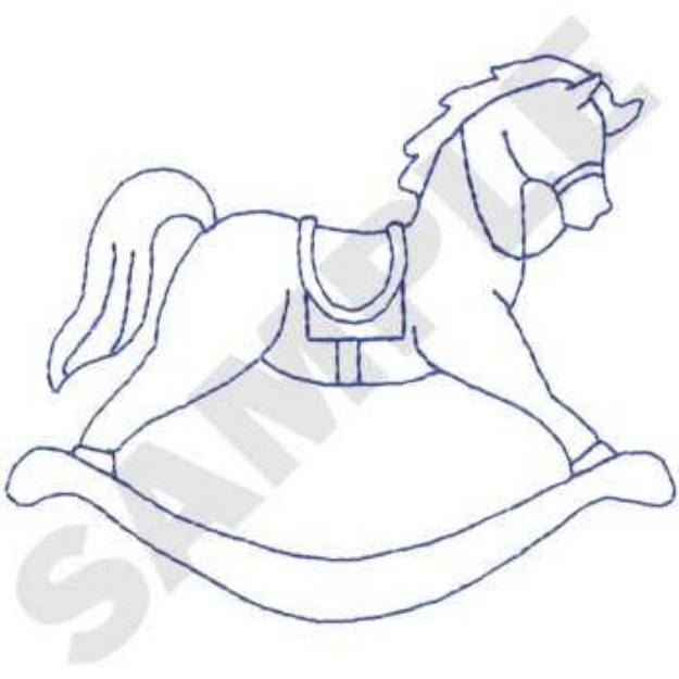Picture of Rocking Horse Machine Embroidery Design