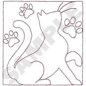 Cat Paw Quilt Machine Embroidery Design