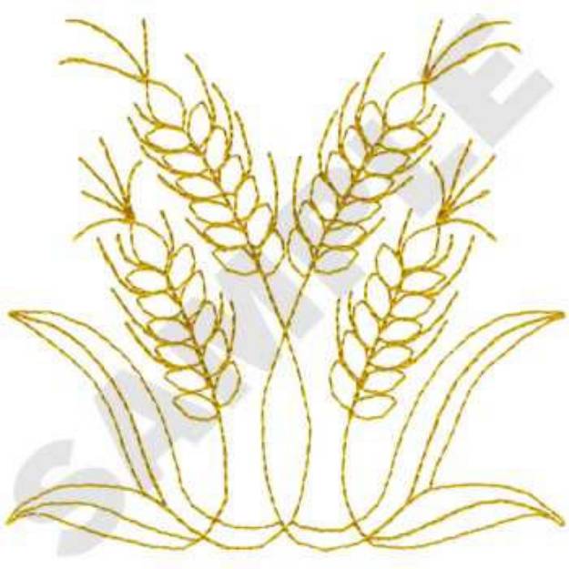 Picture of Wheat Quilt Machine Embroidery Design