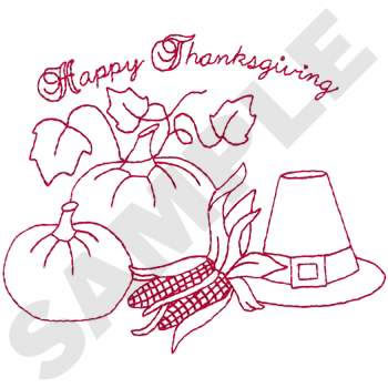 Thanksgiving Machine Embroidery Design