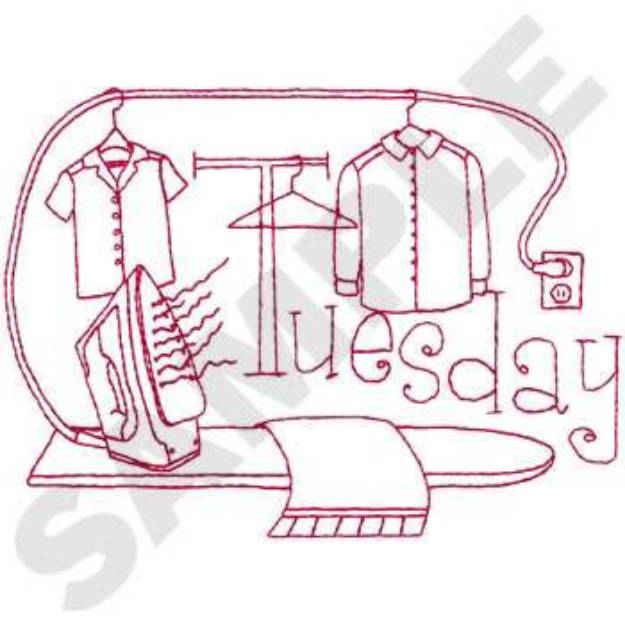 Picture of Tuesday Machine Embroidery Design