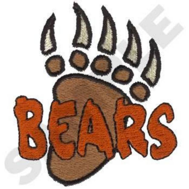 Picture of Bear Claw Machine Embroidery Design