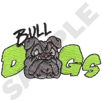 Bulldogs Machine Embroidery Design