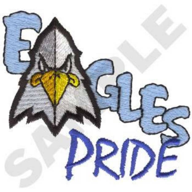 Picture of Eagles Pride Machine Embroidery Design