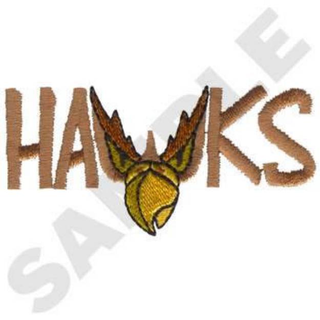 Picture of Hawks Machine Embroidery Design