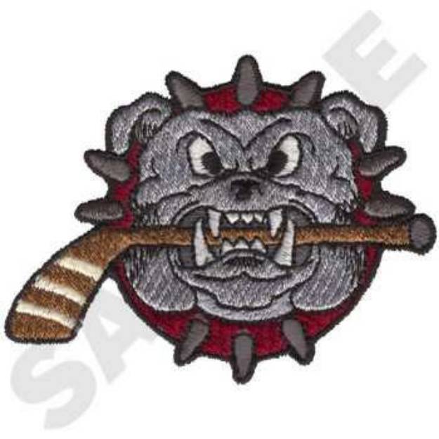 Picture of Bulldogs Hockey Machine Embroidery Design