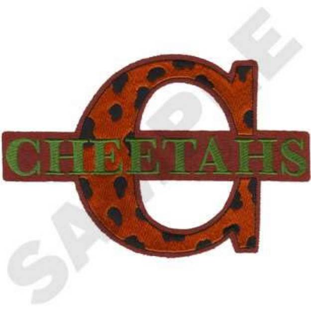 Picture of Cheetahs Mascot Machine Embroidery Design