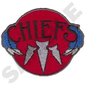 Chiefs Mascot Machine Embroidery Design