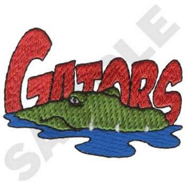 Picture of Gators Mascot Machine Embroidery Design