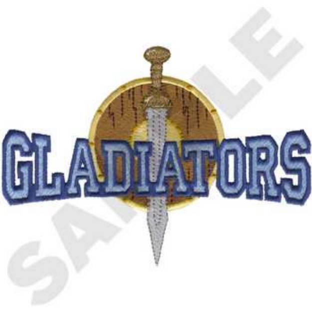 Picture of Gladiators Mascot Machine Embroidery Design
