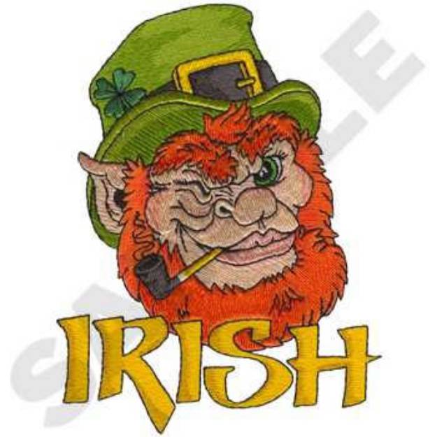 Picture of Irish Mascot Machine Embroidery Design