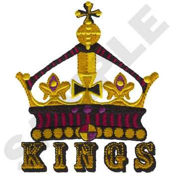 Kings Mascot Machine Embroidery Design