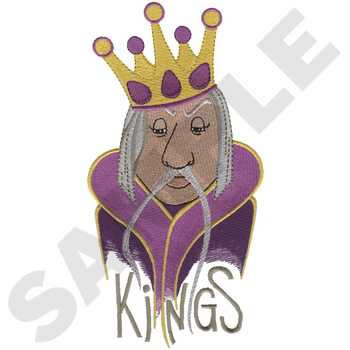 Kings Mascot Machine Embroidery Design