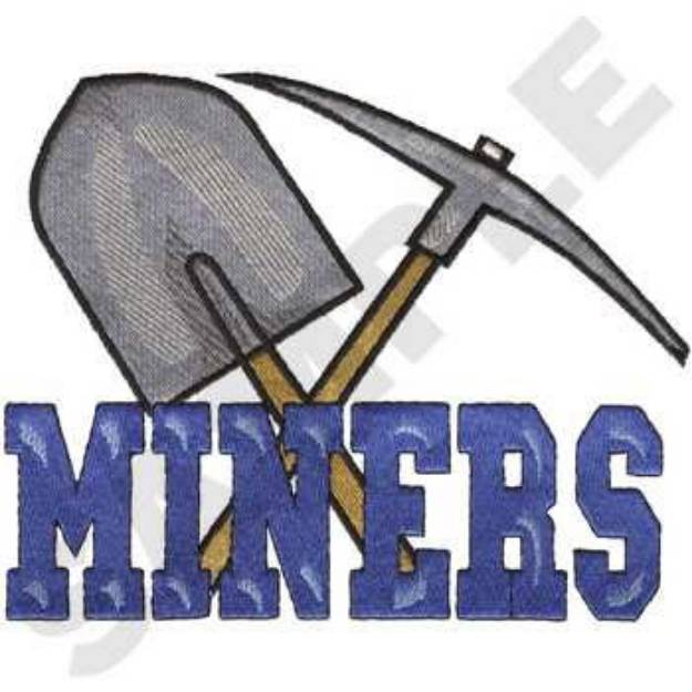 Picture of Miners Mascot Machine Embroidery Design